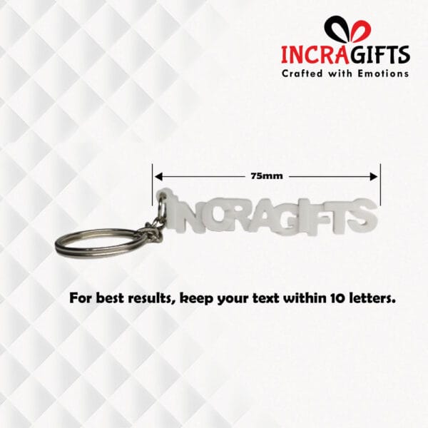 Font Block Keychain - Single Line - Image 2