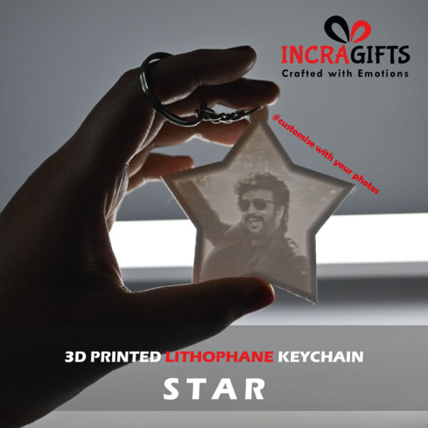Lithophane Keychain - Star