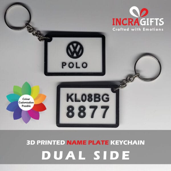 Name Plate Keychain - Dual Side